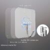 Stainless Hooks with Heavy Duty Self-Adhesive PVC Clear Waterproof and Oilproof Wall Hooks for Shower Doors, Kitchens, and Outdoor Home Improvement