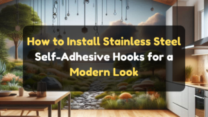 How to Install Stainless Steel Self-Adhesive Hooks for a Modern Look